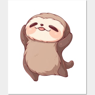 Dancing Sloth Posters and Art